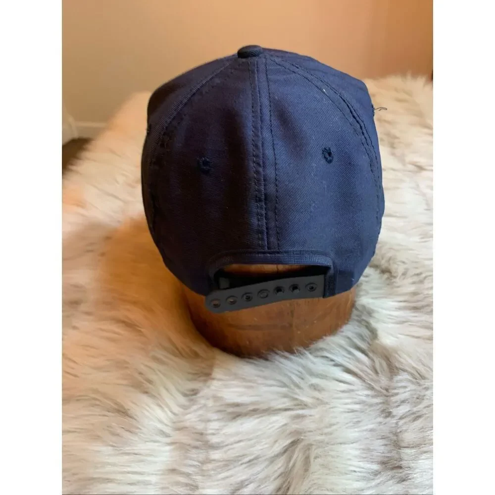 Vintage 1989 Safety Excellence Navy Blue Hat Cap